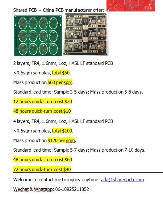 HASL Green Solder Mask PCB Board with Fr4 Low Price