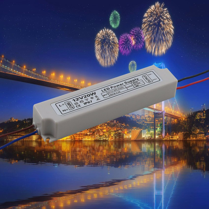 12V 1A 20W Waterproof Switching Power Supply for LED Module