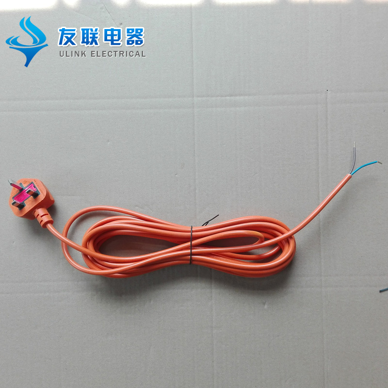 BS Fuse Power Cord with H05VV-F 2X0.75mm Cable