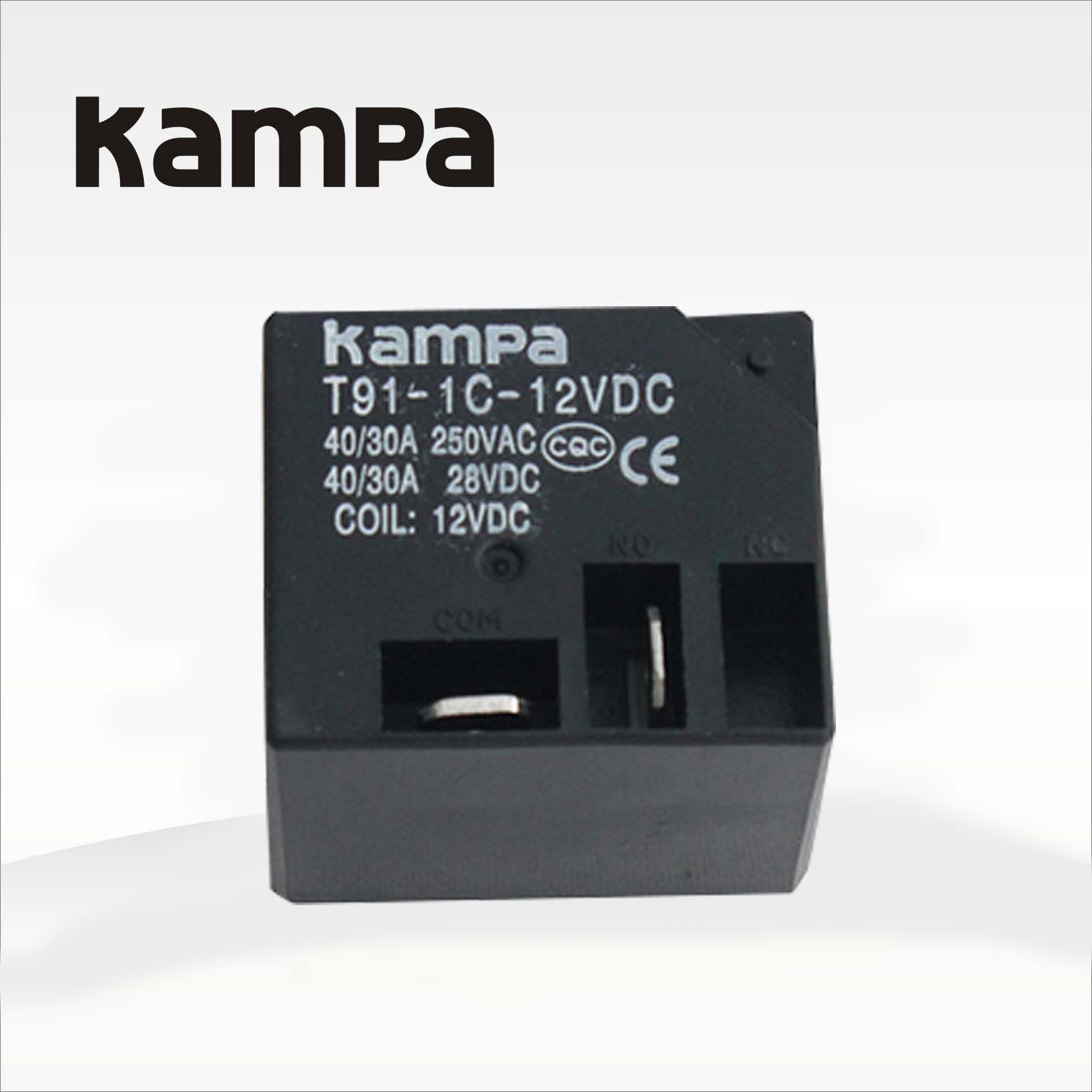 T91 30A 12V 5 Pins 250V Mini PCB Electromagnetic Relay
