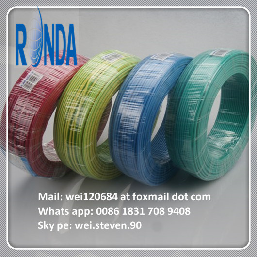 Insulated Solid Flexible Flat Round Copper Electrical Electric Wire