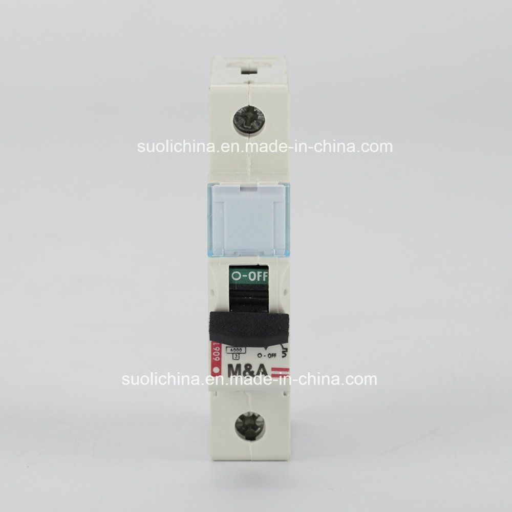 Leg Miniature Circuit Breaker MCB with CB TUV Ce Certificate