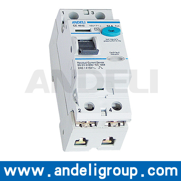 4p 100mA RCCB Residual Current Circuit Breaker (DZL5)
