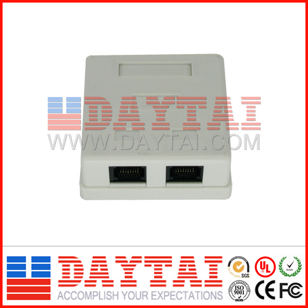 RJ45 Cat 5e Module 2 Ports Socket