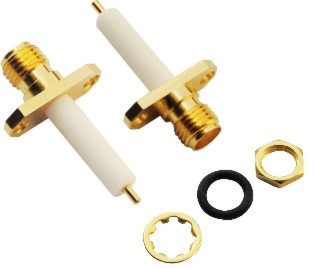 Straight Panel Receptacle RF Connector SMA Connector