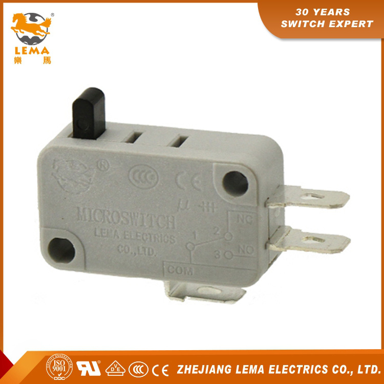 Lema UL Ce Approved Kw7-02 Grey Plunger Momentary Micro Switch