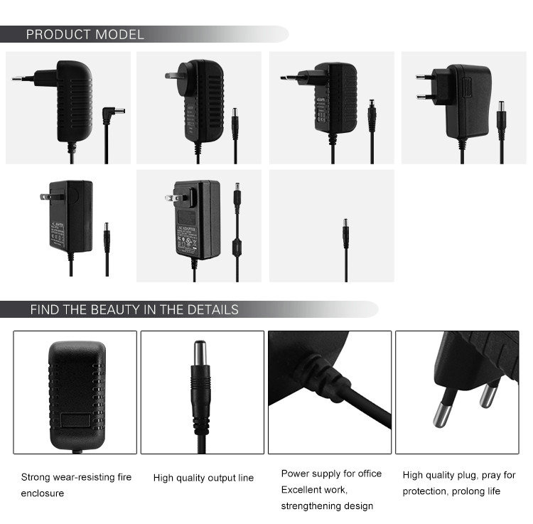 Wholesale 18W 9V 2A Power Adapter with US EU UK Plug