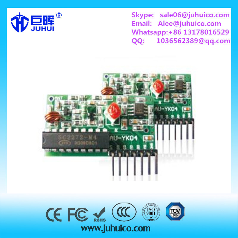 Ook/Ask Automatic Door Adjustable Frequency Remote Receiver Module