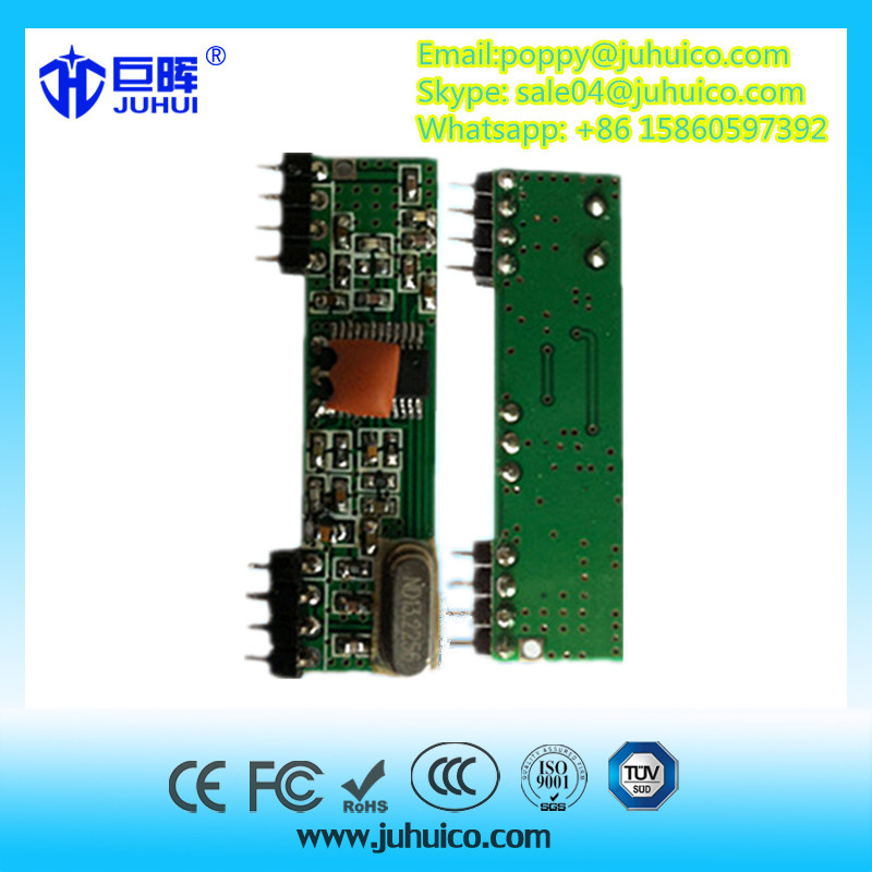 433.92 MHz Adjustable Frequency RF Transmitter Receiver Module