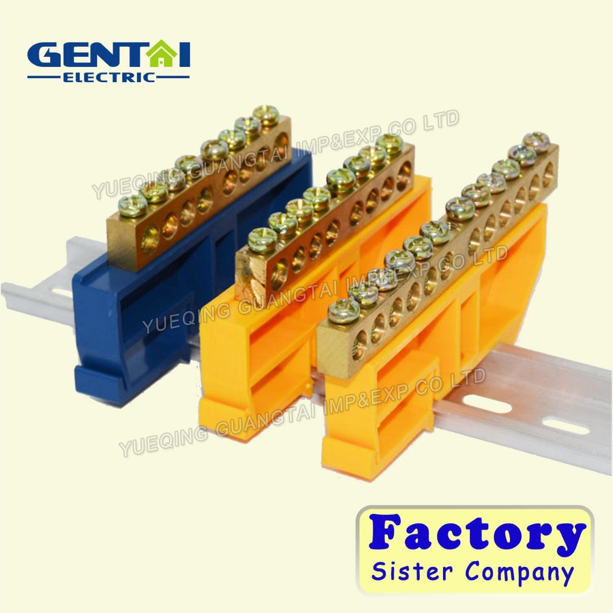 PE Material Terminal Block with Brass Screw