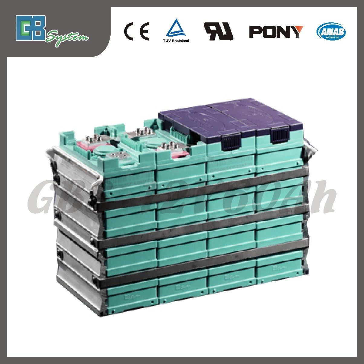 Lithium Ion Battery 60Ah for Solar Energy, EV, Backup Power, Telecom, Made in China