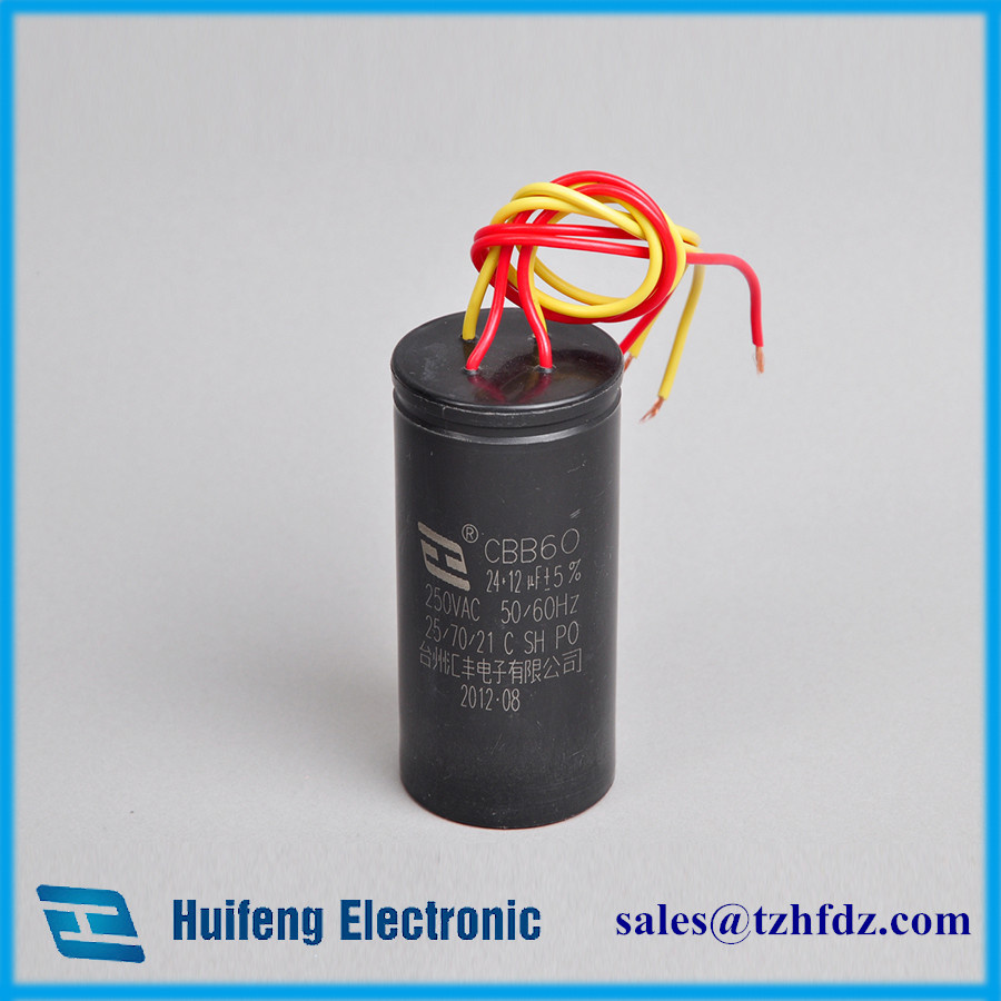 Cbb60 Motor Run Capacitor with Wires