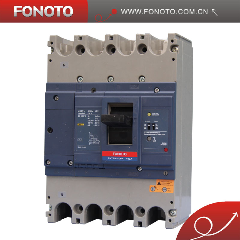4p4d 400A Tmd MCCB with Vigi (Fnt9m-400n, EZC-400N, EZD-400N)
