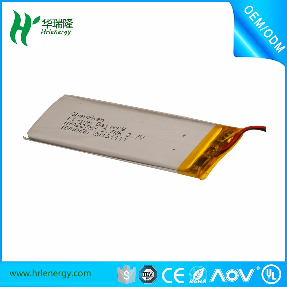 China Polymer Li Ion Battery 3.7V 1000mAh for GPRS