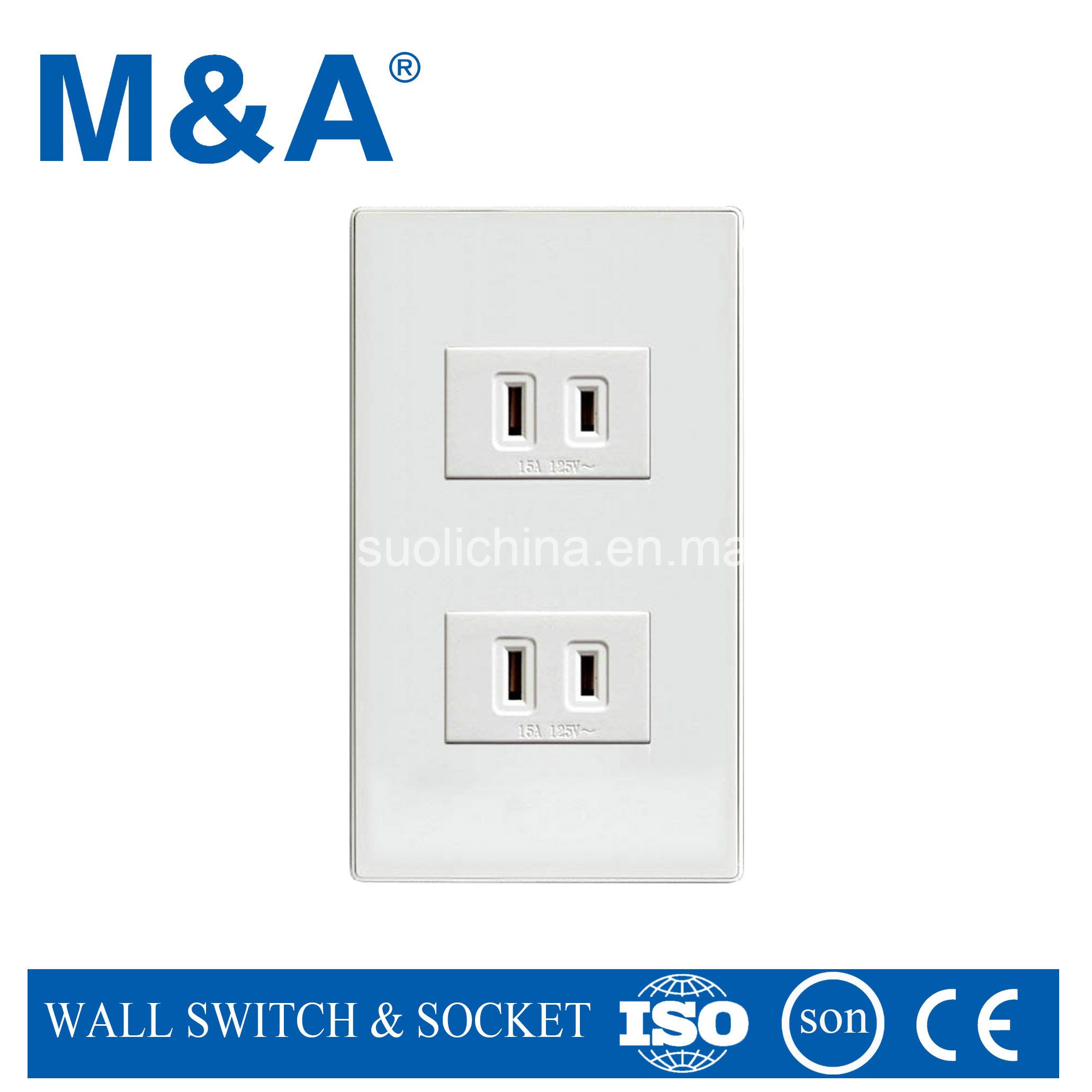 Ma70 Series 2 G 2 Pin Parallel American Wall Socket