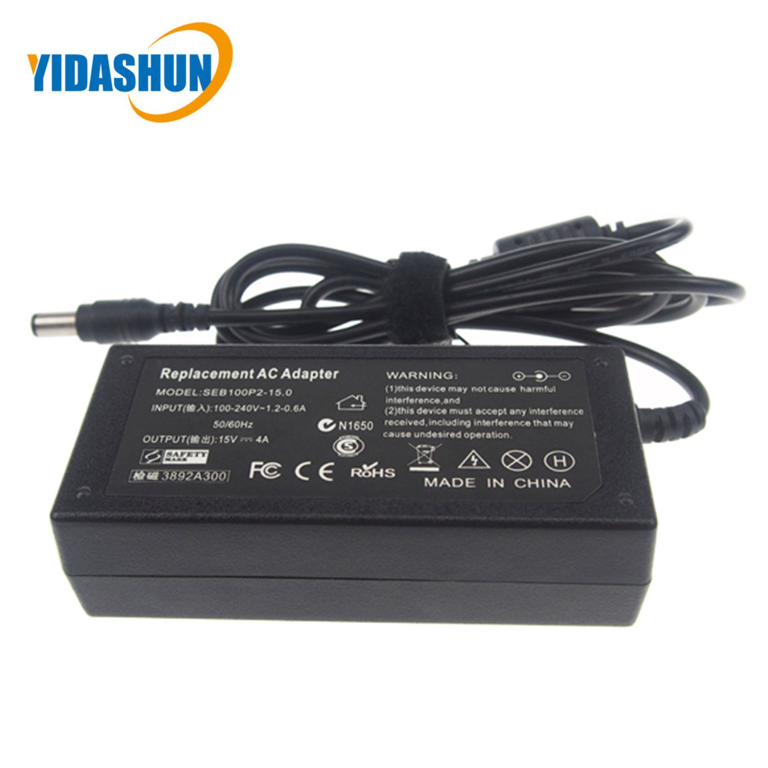 New Replacement 15V 4A AC DC Power Adapter for Toshiba