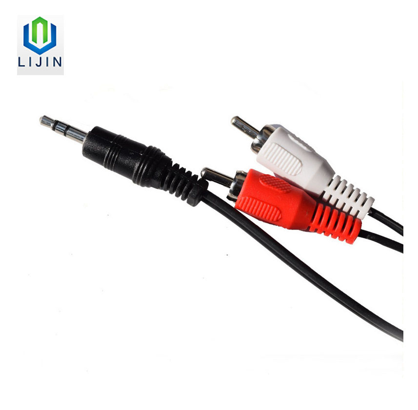 Durable RCA Cable 2RCA to 3.5mm