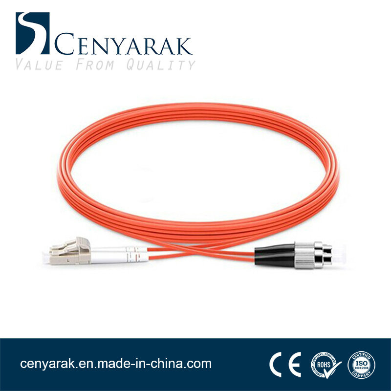 3 Meter Multi-Mode Duplex Fiber Optic Cable (50/125) LC to FC