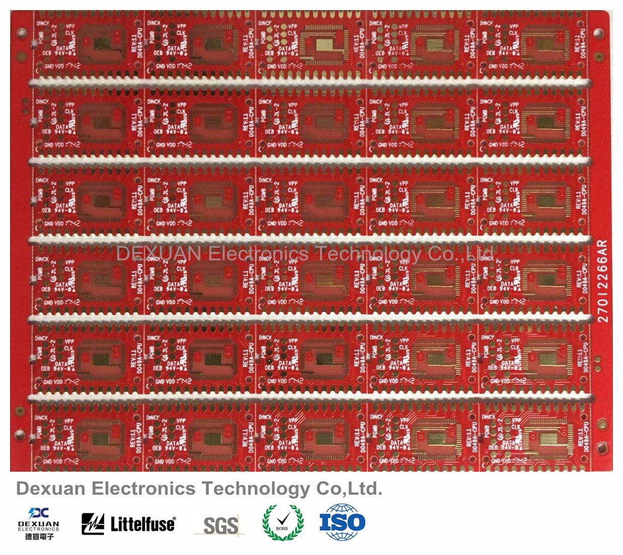 High-Quality Printed Circuit Board Assembly PCB/PCBA with Red Solder Mask
