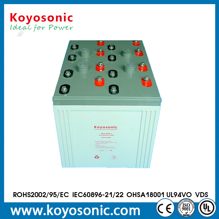 Long Life Gel Battery Solar Power Storage Battery 2V 2000ah