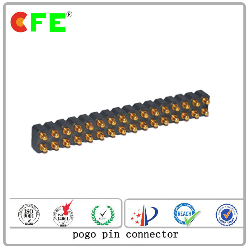 Double Row Flat Spring Loaded Connector