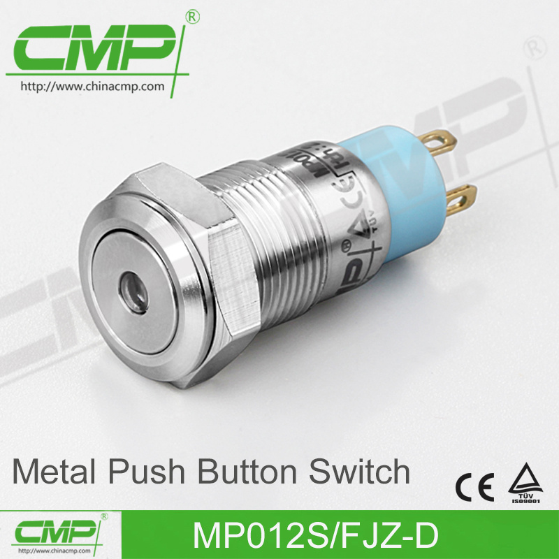 12mm New Design Stainless Steel Push Button Switch