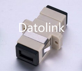 Beige Sc mm Simplex Fiber Optical Adapter