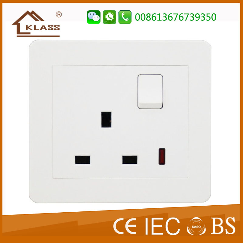 Safety Socket 3 Pin Wall Socket Electrical Switch Socket