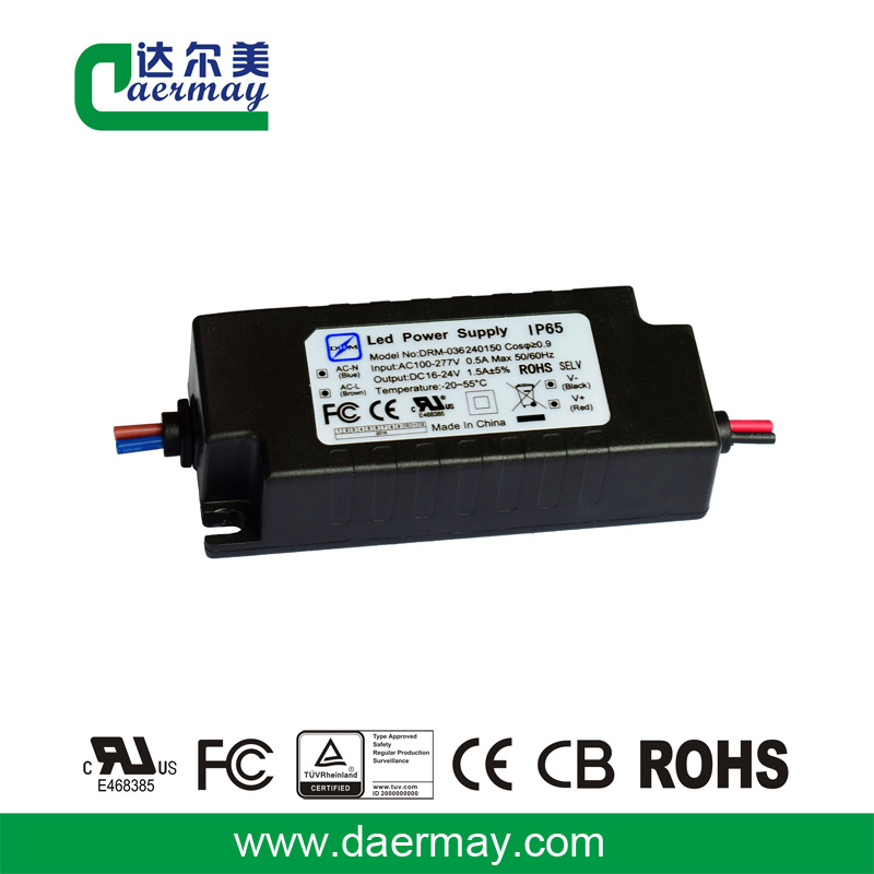Mining Lamp LED Power Supply 36W 1.2A Waterproof IP65