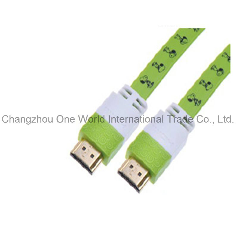 HDMI 19pin Plug-Plug Flat Cable for Cellphone Camcorders HDTV