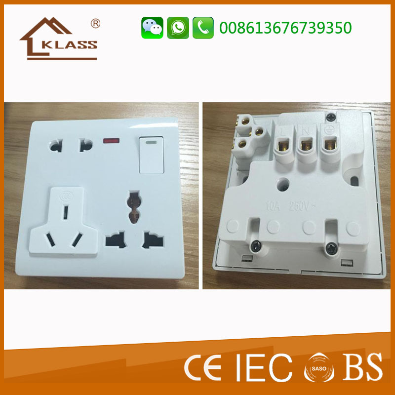 High Quality 1gang 8pin Wall Switches and Socket