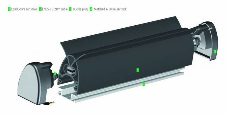 Wireless Sensor Safety Edge for Vehicles and Theatre Construction