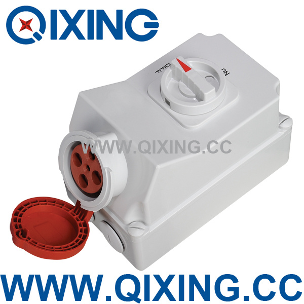 Cee/IEC IP44 Industrial Sockets Switch and Interlock (QX5956)