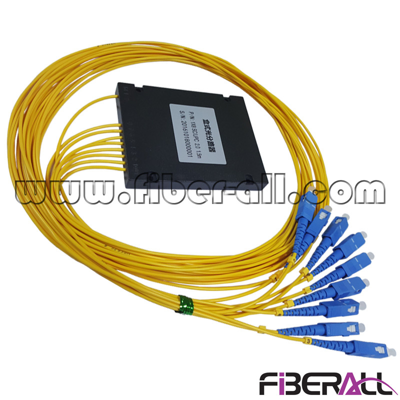 High Accuracy ABS Type 1X8 FTTH Fiber Optic PLC Splitter