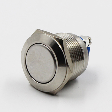 16mm Waterproof Flat Head Metal Push Button Switch
