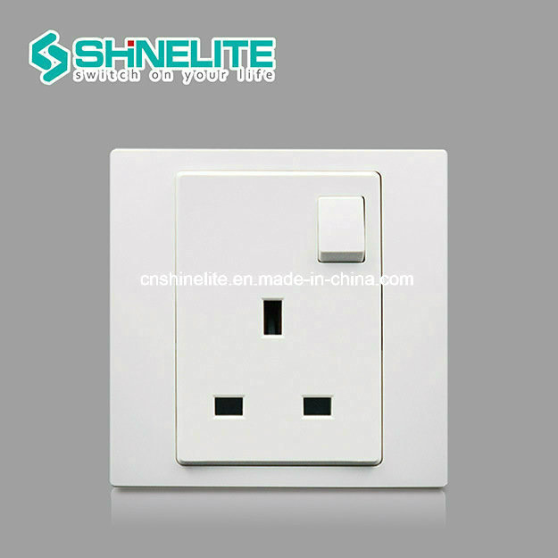 New Design 13A Single Plastic Wall Socket OEM