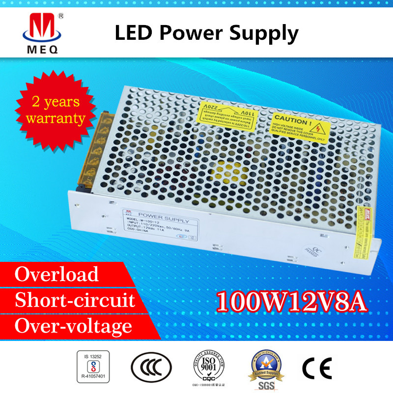 12V 8.3A Single Output Switching Power Supply AC/DC SMPS for Lighting 100W