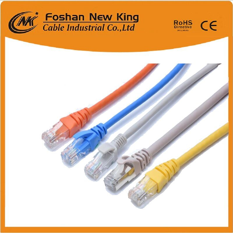 Indoor Outdoor UTP Cat5e LAN Cable Customized Patch Cord Jumper Cable with Rg45 Connector