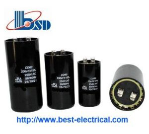 Single Phase Electrolytic Motor Flange Type AC Motor Start Capacitor