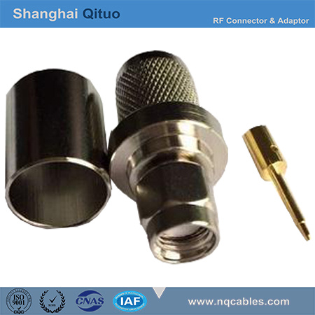 RF Connector SMA Straight Male Plug Crimp (Reversed Polarity) , Female Jack Crimp (Reversed Polarity) (SMA-J-C-7D, RP-J7D, SMA-K-C-7D, RP-K7D)