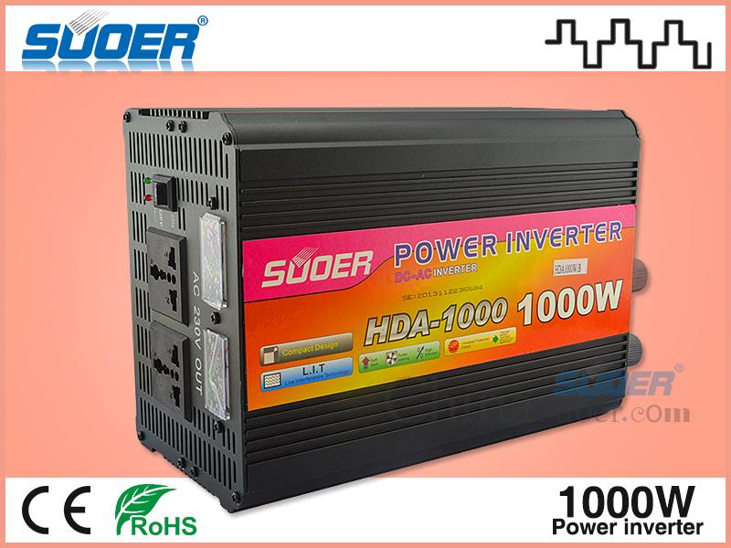 Suoer off Grid Inverter 24V 1000W DC to AC Power Inverter (HDA-1000B)