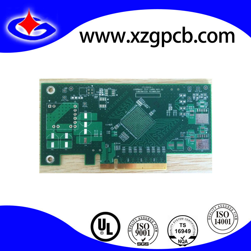 PCB with HASL + Gold Finger and Small BGA for Communication