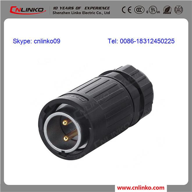 IP67 2pin Power Connector/2pin Male Plug