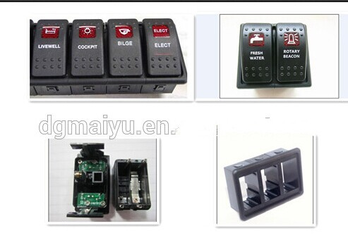 LED Rocker Switch Panel with Circuit Breakermarine/Boat Switch Panel