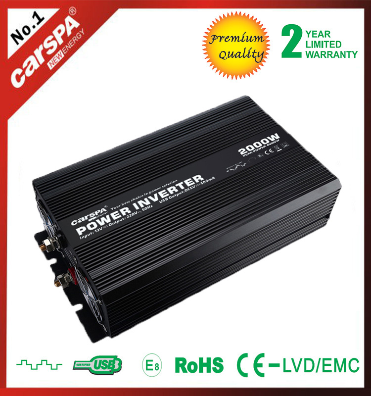 high frequency DC to AC solar power converter 2000W