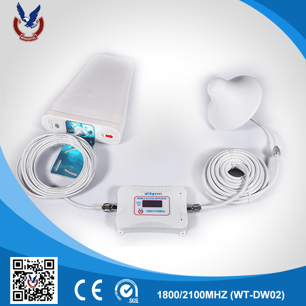 Portable Dcs WCDMA 1800/2100MHz Cellular Signal Booster