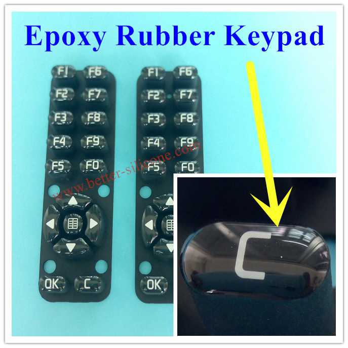 Customized Elastomeric Silicone Rubber Remote Control Keyboard Keypad