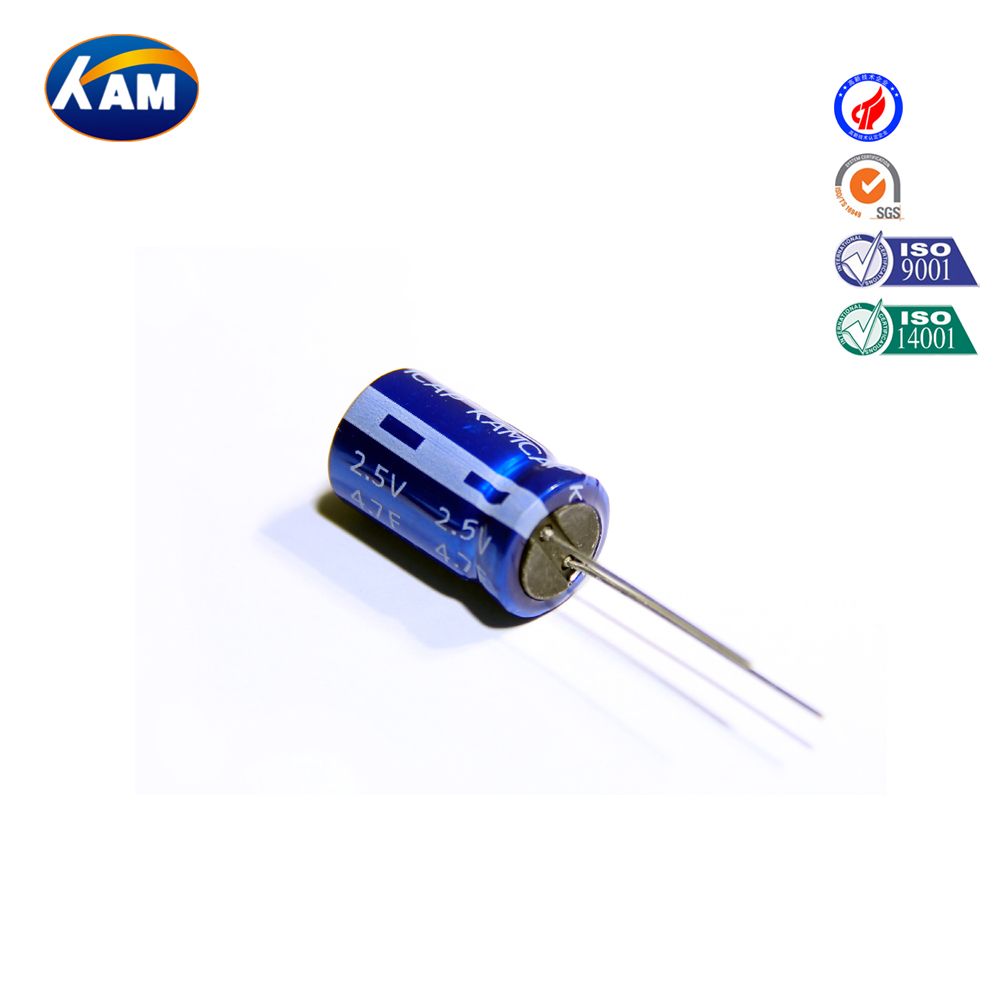 Super Capacitor 2.5V 4.7f Winding Series Kamcap Farad Capacitor High Quality with RAM Car Recorder Intelligent Instrumentation UPS Toy Vacuum Switch Sue