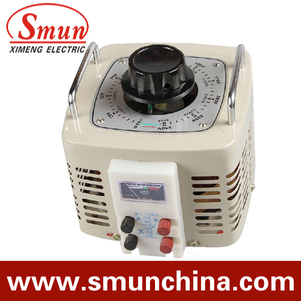 1kVA Contact Voltage Regulator Input 220VAC Single Phase Output 0~250VAC