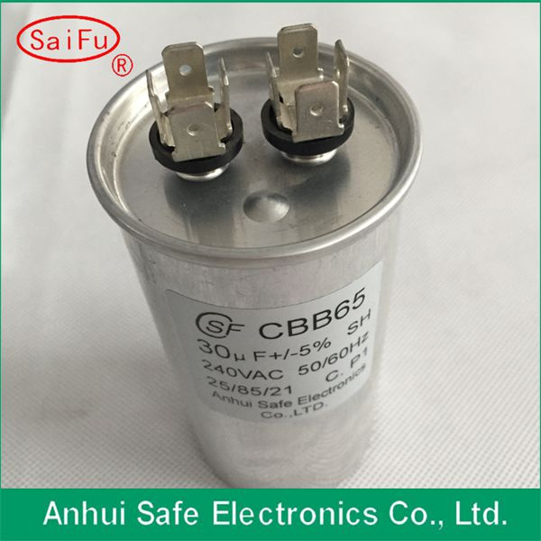 CB65 AC Capacitor 250VAC 450VAC Round Type Dual Capacitor CB65